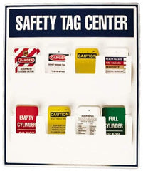 NMC - 1 Piece, Empty Polystyrene Tag Holder - 20 Inch Wide x 24 Inch High, White and White on Blue - Exact Tooling