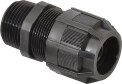 Thomas & Betts - 1/8 to 3/8" Cable Capacity, Liquidtight, Straight Strain Relief Cord Grip - 3/4 NPT Thread, 2-3/16" Long, Nylon - Exact Tooling