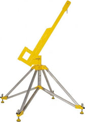Gemtor - Confined Space Entry & Retrieval Bases & Booms Type: Portable Quadpod w/Rotating Boom Maximum Height (Inch): 90 - Exact Tooling