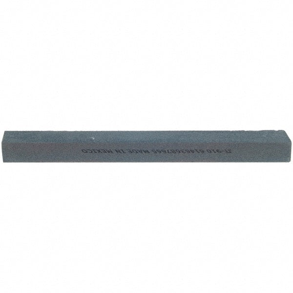 Norton - 10" Long x 1-1/4" Wide x 3/4" Thick, Silicon Carbide Sharpening Stone - Flat, Medium Grade - Exact Tooling