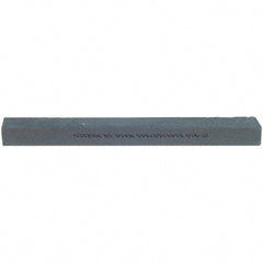 Norton - 10" Long x 1-1/4" Wide x 3/4" Thick, Silicon Carbide Sharpening Stone - Flat, Medium Grade - Exact Tooling