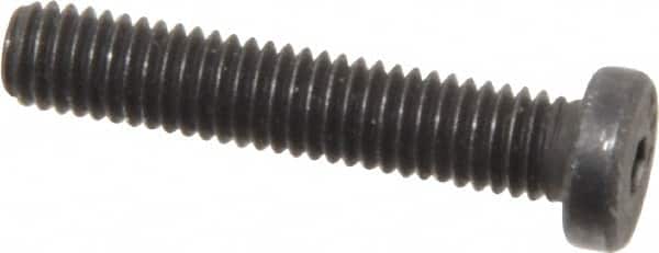 Value Collection - #10-32 UNF Hex Socket Drive, Low Socket Cap Screw - Alloy Steel, Black Oxide Finish, Fully Threaded, 1" Length Under Head - Exact Tooling