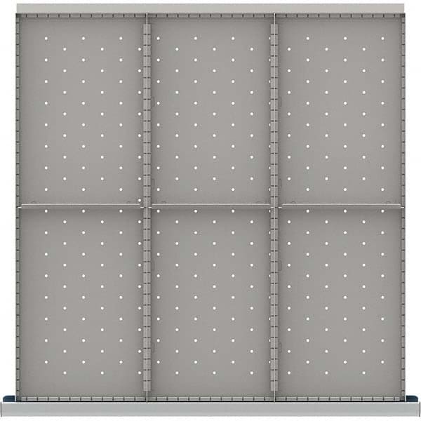 LISTA - 6-Compartment Drawer Divider Layout for 3.15" High Drawers - Exact Tooling