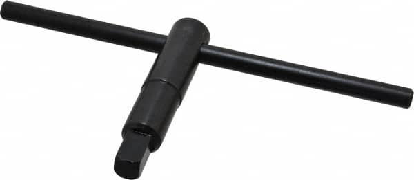 Interstate - 6, 8" Chuck Diam Compatibility, Lathe Chuck Key - 4" Body Length, 7/16" Actual Key Square Size - Exact Tooling