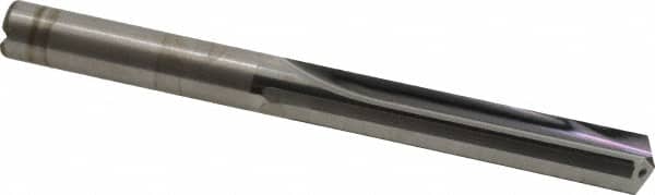 Kennametal - 3/8", 130° Point, Solid Carbide Straight Flute Drill Bit - Exact Tooling
