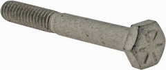 Armor Coat - 1/4-20 UNC, 2" Length Under Head Hex Head Cap Screw - Partially Threaded, Grade 8 Steel, 7/16" Hex - Exact Tooling