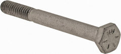 Armor Coat - 1/4-20 UNC, 2-1/2" Length Under Head Hex Head Cap Screw - Partially Threaded, Grade 8 Steel, 7/16" Hex - Exact Tooling