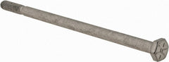 Armor Coat - 1/4-20 UNC, 5" Length Under Head Hex Head Cap Screw - Partially Threaded, Grade 8 Steel, 7/16" Hex - Exact Tooling