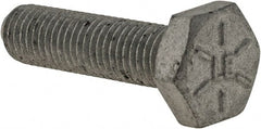 Armor Coat - 1/4-28 UNF, 1" Length Under Head Hex Head Cap Screw - Fully Threaded, Grade 8 Steel, 7/16" Hex - Exact Tooling