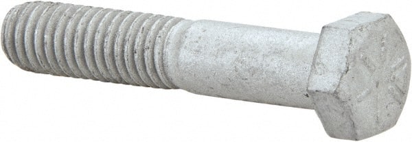 Armor Coat - 3/8-16 UNC, 2" Length Under Head Hex Head Cap Screw - Partially Threaded, Grade 8 Steel, 9/16" Hex - Exact Tooling