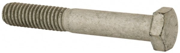 Armor Coat - 3/8-16 UNC, 2-1/2" Length Under Head Hex Head Cap Screw - Partially Threaded, Grade 8 Steel, 9/16" Hex - Exact Tooling