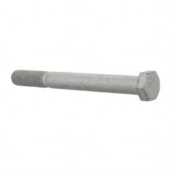 Armor Coat - 3/8-16 UNC, 3-1/2" Length Under Head Hex Head Cap Screw - Partially Threaded, Grade 8 Steel, 9/16" Hex - Exact Tooling