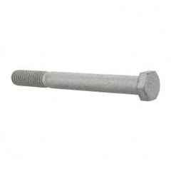 Armor Coat - 3/8-16 UNC, 3-1/2" Length Under Head Hex Head Cap Screw - Partially Threaded, Grade 8 Steel, 9/16" Hex - Exact Tooling