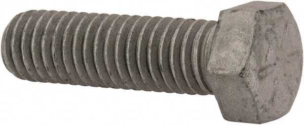 Armor Coat - 7/16-14 UNC, 1-1/2" Length Under Head Hex Head Cap Screw - Fully Threaded, Grade 8 Steel, 5/8" Hex - Exact Tooling