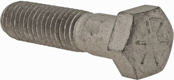 Armor Coat - 1/2-13 UNC, 2" Length Under Head Hex Head Cap Screw - Partially Threaded, Grade 8 Steel, 3/4" Hex - Exact Tooling
