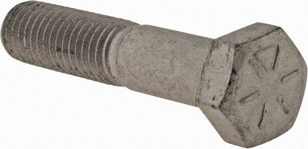 Armor Coat - 1/2-13 UNC, 2-1/2" Length Under Head Hex Head Cap Screw - Partially Threaded, Grade 8 Steel, 3/4" Hex - Exact Tooling