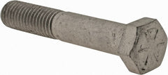 Armor Coat - 1/2-13 UNC, 3" Length Under Head Hex Head Cap Screw - Partially Threaded, Grade 8 Steel, 3/4" Hex - Exact Tooling