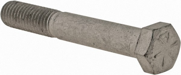 Armor Coat - 1/2-13 UNC, 3-1/2" Length Under Head Hex Head Cap Screw - Partially Threaded, Grade 8 Steel, 3/4" Hex - Exact Tooling