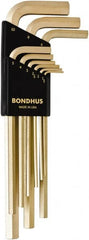 Bondhus - Hex Key Sets Tool Type: Hex Handle Type: L-Key Long Arm - Exact Tooling