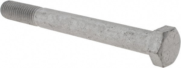 Armor Coat - 5/8-11 UNC, 6" Length Under Head Hex Head Cap Screw - Partially Threaded, Grade 8 Steel, 15/16" Hex - Exact Tooling