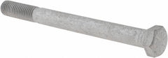 Armor Coat - 5/8-11 UNC, 7" Length Under Head Hex Head Cap Screw - Partially Threaded, Grade 8 Steel, 15/16" Hex - Exact Tooling
