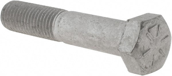 Armor Coat - 3/4-10 UNC, 4" Length Under Head Hex Head Cap Screw - Partially Threaded, Grade 8 Steel, 1-1/8" Hex - Exact Tooling