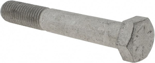 Armor Coat - 3/4-10 UNC, 5" Length Under Head Hex Head Cap Screw - Partially Threaded, Grade 8 Steel, 1-1/8" Hex - Exact Tooling