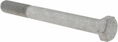 Armor Coat - 3/4-10 UNC, 7" Length Under Head Hex Head Cap Screw - Partially Threaded, Grade 8 Steel, 1-1/8" Hex - Exact Tooling