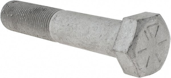 Armor Coat - 3/4-16 UNF, 4" Length Under Head Hex Head Cap Screw - Partially Threaded, Grade 8 Steel, 1-1/8" Hex - Exact Tooling