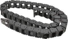 Hubbell Workplace - 3 Ft. Long, Nylon, Fixed Open Cable and Hose Carrier - 1 Inch Inside Width x 3/4 Inch Inside Height, 1.44 Inch Outside Width x 1 Inch Outside Height, 1.91 Inch Bend Radius - Exact Tooling