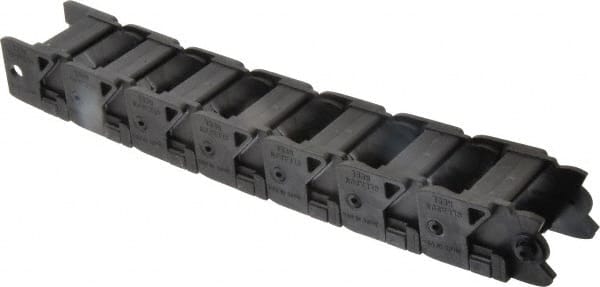 Hubbell Workplace - 1 Ft. Long, Nylon, Flip Top Cable and Hose Carrier - 1-1/2 Inch Inside Width x 1 Inch Inside Height, 2.12 Inch Outside Width x 1.62 Inch Outside Height, 3.44 Inch Bend Radius - Exact Tooling