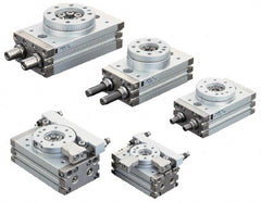 SMC PNEUMATICS - 60mm Table Diam x 18mm Piston Diam Rotary Actuator Table - 14 to 145 psi, 33.05 LBF Radial Load, 30.8 LBS Thrust Load Up, 30.8 LBS Thrust Load Down, M5x0.8 Port, 117mm Long x 65mm Wide x 37mm High - Exact Tooling