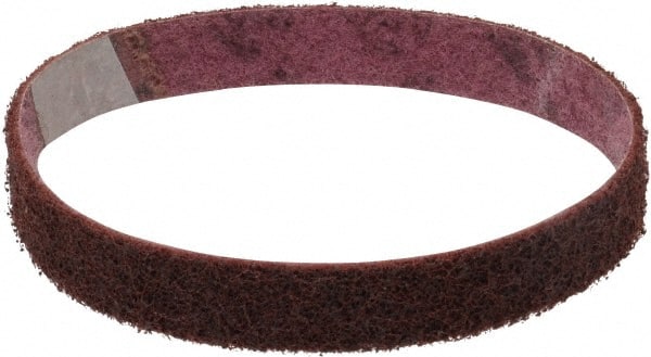 3M - 1" Wide x 21" OAL, Aluminum Oxide Abrasive Belt - Aluminum Oxide, Medium, Nonwoven, Series SC-BL - Exact Tooling