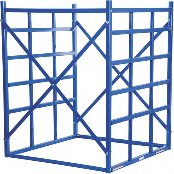 Vestil - 48" Wide, 60" High, Open Shelving Long Bar Pigeon Hole Rack - Steel, 48" Deep - Exact Tooling