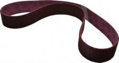 3M - 2-1/2" Wide x 60" OAL, Aluminum Oxide Abrasive Belt - Aluminum Oxide, Medium, Nonwoven, Series SC-BL - Exact Tooling