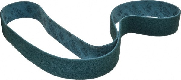 3M - 2" Wide x 60" OAL, Aluminum Oxide Abrasive Belt - Aluminum Oxide, Very Fine, Nonwoven, Series SC-BL - Exact Tooling
