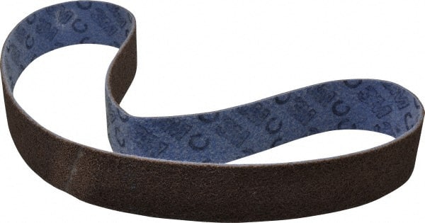 3M - 2-1/2" Wide x 60" OAL, Aluminum Oxide Abrasive Belt - Aluminum Oxide, Coarse, Nonwoven, Series SE-BL - Exact Tooling