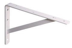 Knape & Vogt - 500 Lb Capacity, White Finish, L-Bracket - 22" Long, 14.2" High - Exact Tooling
