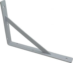 Knape & Vogt - 1,000 Lb Capacity, White Finish, L-Bracket - 12" Long, 8" High - Exact Tooling