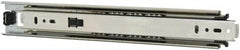 Knape & Vogt - 12" Slide Length, 12" Travel Length, Steel Precision Drawer Slide - 1/2" Wide, 1-13/16" High, 100 Lb Capacity at Full Extension, Chrome Finish - Exact Tooling