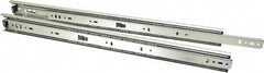 Knape & Vogt - 20" Slide Length, 20" Travel Length, Steel Precision Drawer Slide - 1/2" Wide, 1-13/16" High, 100 Lb Capacity at Full Extension, Chrome Finish - Exact Tooling
