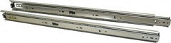 Knape & Vogt - 22" Slide Length, 22" Travel Length, Steel Precision Drawer Slide - 1/2" Wide, 1-13/16" High, 100 Lb Capacity at Full Extension, Chrome Finish - Exact Tooling