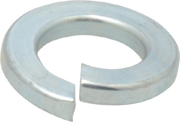 Value Collection - 1/2", 1/8" Thick Split Lock Washer - Grade 2 Steel, Zinc-Plated Finish, 0.502" Min ID, 0.512" Max ID, 0.779" Min OD, 0.869" Max OD - Exact Tooling