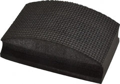 AMPLEX - Fine Grade, 120 Grit, Diamond Hand Pad - Black, 2-1/8" Wide x 3-1/2" Long x 1-1/2" Thick, Coated - Exact Tooling
