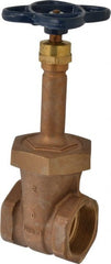 NIBCO - 2" Pipe, Class 150, Threaded Bronze Solid Wedge Rising Stem Gate Valve - 300 WOG, 150 WSP, Bolted Bonnet - Exact Tooling