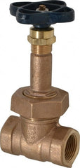 NIBCO - 3/4" Pipe, Class 150, Threaded Bronze Solid Wedge Rising Stem Gate Valve - 300 WOG, 150 WSP, Bolted Bonnet - Exact Tooling