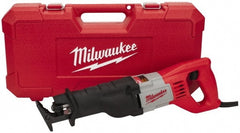 Milwaukee Tool - 3,000 Strokes per Minute, 3/4 Inch Stroke Length, Electric Reciprocating Saw - 120 Volts, 12 Amps - Exact Tooling