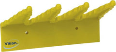 Vikan - 22 Lb, 6-1/2" Wide, 2-1/2" High, Polypropylene, Wall Bracket - 9-1/2" Long, 3 Holders - Exact Tooling