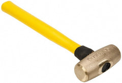 American Hammer - 4 Lb Head Nonmarring Mallet - 14-1/2" OAL, 13" Long Fiberglass Handle - Exact Tooling