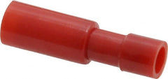 3M - 22 to 18 AWG Bullet Connector - 0.156" Bullet Diam, Red Nylon Insulation - Exact Tooling